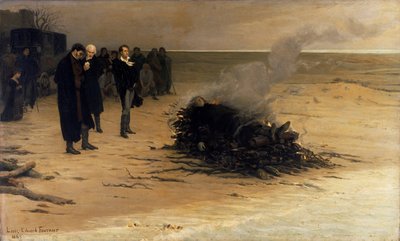 O funeral de Shelley de Louis Edouard Fournier